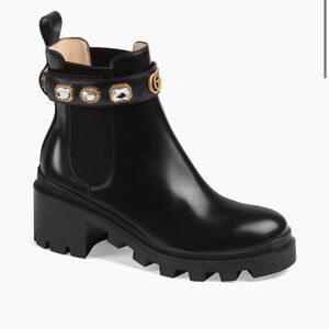 Gucci Trip Bootie with Jewels size 37.5
